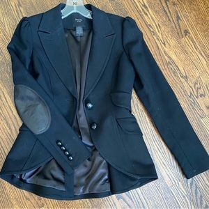 COPY - Smythe black blazer with elbow pathes